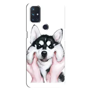Чехлы с собаками для OnePlus Nord N10 5G (VPrint) (Довольный Хаски)