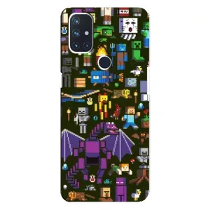 Чохол Майнкрафт на OnePlus Nord N10 5G (AlphaPrint) Minecraft (Колаж Майнкрафт)