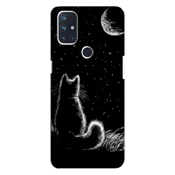 Чохол з принтом «Котик і місяць» для OnePlus Nord N10 5G Чохол з принтом «Котик і місяць» для OnePlus Nord N10 5G