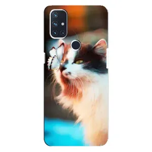 Чехол на Норд Н10 5G с Котами (VPrint) (Котик с бабочкой)