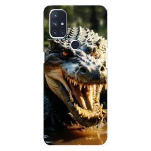 Чехол с картинкой «Хищники» для OnePlus Nord N10 5G (Опасный крокодил)