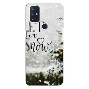 Новорічні, Святкові Чохли для OnePlus Nord N10 5G - 2024 год (Let it snow)