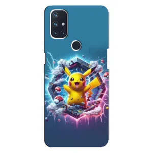 Чехол с Пикачу на OnePlus Nord N10 5G (Лого Пикачу)