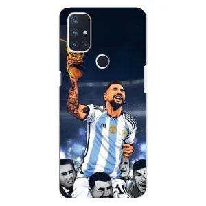 Чохли для OnePlus Nord N10 5G (Leo чемпіон) (AlphaPrint) (Мессі з кубком)