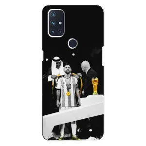 Чохли для OnePlus Nord N10 5G (Leo чемпіон) (AlphaPrint) (Мессі коронований)