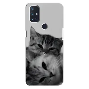 Чехол с рисунком кот на OnePlus Nord N10 5G (Пара котов)
