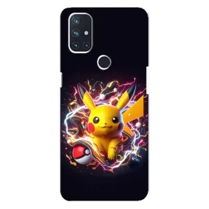 Чехол с Пикачу на OnePlus Nord N10 5G (Пикачу с мячом)