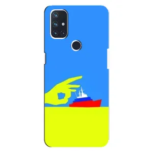 Чехол с принтом (Русский корабль...) для Норд Н10 5G (AlphaPrint) (Щелбан кораблю)