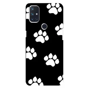 Чехлы с собаками для OnePlus Nord N10 5G (VPrint) (Следы собаки)
