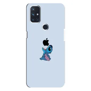 Чехол с принтом Стич на OnePlus Nord N10 5G (Stitch apple)