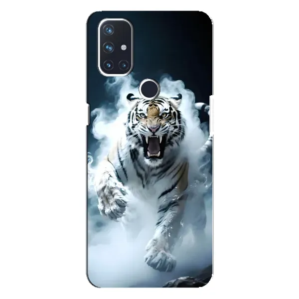 Чехол с принтом «Белый тигр в дыму» для OnePlus Nord N10 5G Чехол с принтом «Белый тигр в дыму» для OnePlus Nord N10 5G