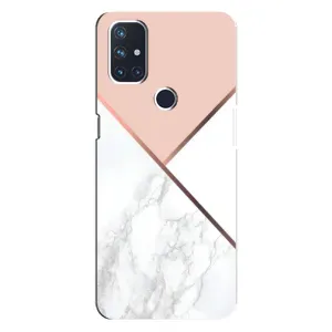 Мраморний чехол на OnePlus Nord N10 5G (VPrint) (Тройний мрамор)