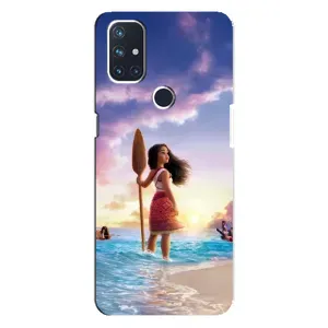 Чехол с мультфильмом Моана OnePlus Nord N10 5G (Моана с веслом)