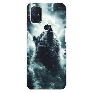 Чехол с картинкой «Хищники» для OnePlus Nord N10 5G (Волк в облаках)
