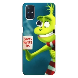 Різдвяні Чохли для OnePlus Nord N10 5G (VPrint) (Зелений Грінч)
