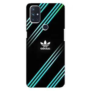 Чохли Адидас для OnePlus Nord N100 (AlphaPrint) (Адідас з полосами)