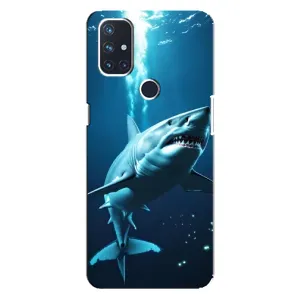 Чохол з картинкою 'Хижаки' для OnePlus Nord N100 (Акула під водою)