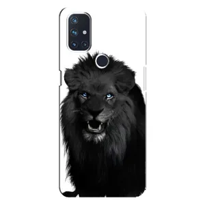 Чохли з картинкою животних OnePlus Nord N100 (Чорний ЛЕВ)