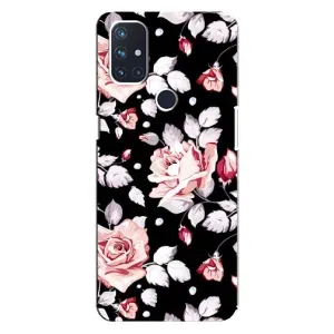 Чохли з квітами для OnePlus Nord N100 (VPrint) (Квіти на чорному)