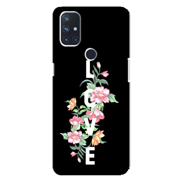 Чехол с принтом «Цветы LOVE» для OnePlus Nord N100