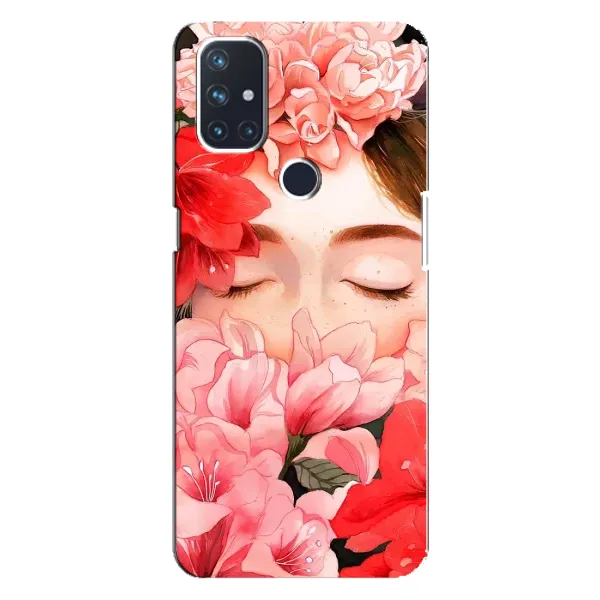 Чехол с принтом «Глаза в цветах» для OnePlus Nord N100