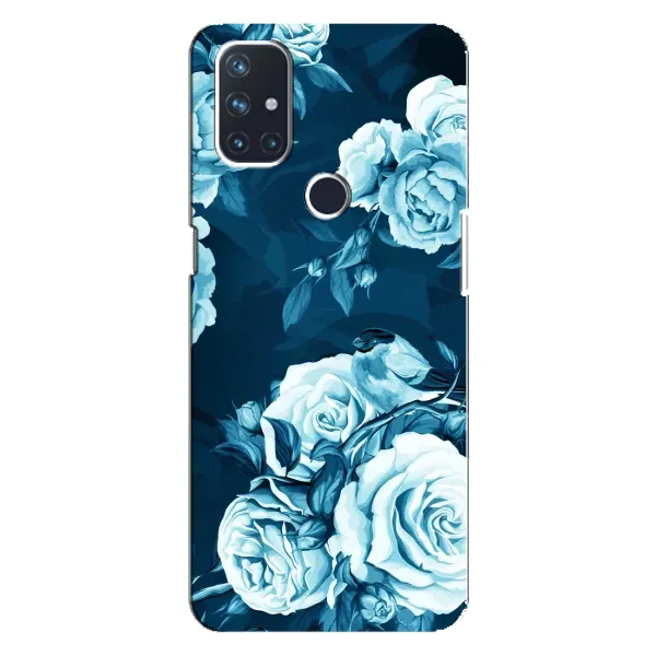 Чехол с принтом «Голубые Бутоны» для OnePlus Nord N100