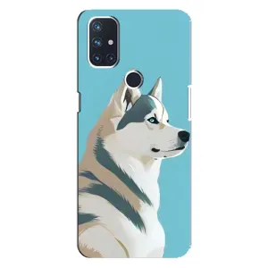 Чохол з Хаскі OnePlus Nord N100 - (AlphaPrint) (Хаскі арт)
