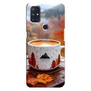 Чохол з унікальним дизайном 'Осінь з кавою' для OnePlus Nord N100 (Кава на природі)