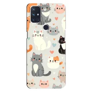 Чохол з малюнком кіт на OnePlus Nord N100 (Колаж котів)