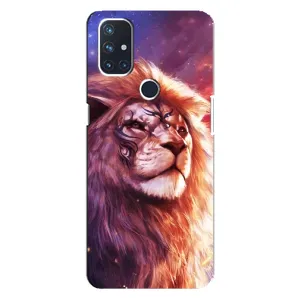 Чохол з картинкою ЛЕВ для OnePlus Nord N100 (VPrint) (Красочний Лев)