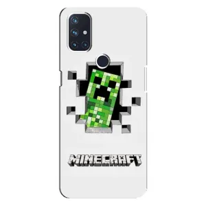 Чохол Майнкрафт на OnePlus Nord N100 (AlphaPrint) Minecraft (кріпер Майнкрафт)