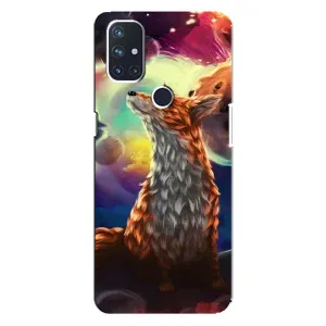 Чохли з картинкою Лисичка для OnePlus Nord N100 (VPrint) (Лисичка в космосі)