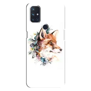 Чохли з картинкою Лисичка для OnePlus Nord N100 (VPrint) (Лиса в квітах)