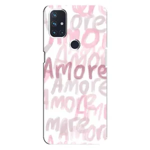 Чохол з розовим принтом для OnePlus Nord N100 (Аморе любов)