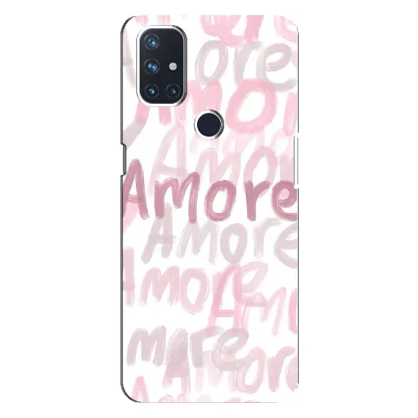 Чехол с принтом «Аморе любовь» для OnePlus Nord N100 Чехол с принтом «Аморе любовь» для OnePlus Nord N100