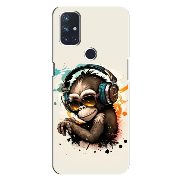 Чохол з принтом «Макака в навушниках» для OnePlus Nord N100