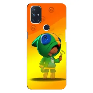 Чехол для OnePlus Nord N100 Бравл Старс (VPrint) (Мальчик Леон)