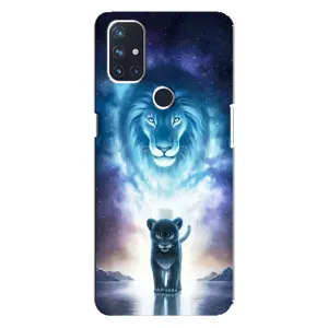 Чохол з картинкою ЛЕВ для OnePlus Nord N100 (VPrint) (Маленький лев)