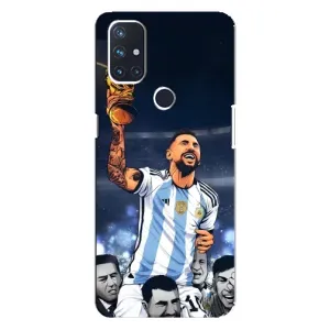 Чохли для OnePlus Nord N100 (Leo чемпіон) (AlphaPrint) (Мессі з кубком)