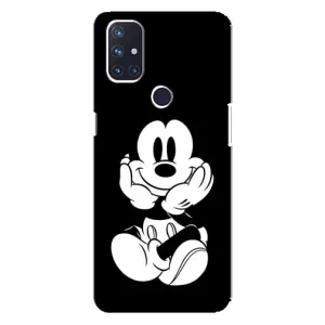 Міккі Маус чохол для OnePlus Nord N100 (AlphaPrint - Мультяшні) (Маус на чорному)