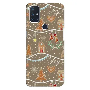Новорічні, Святкові Чохли для OnePlus Nord N100 - 2024 год (Новорічні пряники)