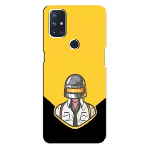 Чеjхол PUBG для ВанПлюс Норд Н100 (AlphaPrint) (Пабг в шоломі)