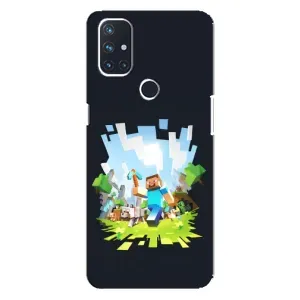 Чохол Майнкрафт на OnePlus Nord N100 (AlphaPrint) Minecraft (персонажі Minecraft)