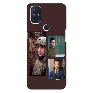 Чехол для OnePlus Nord N100 (AlphaPrint - с принтом Зеленского) (Президент)