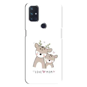 Чохли для мами на OnePlus Nord N100 (Оленята мама і малюк)