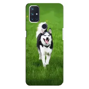 Чохол з Хаскі OnePlus Nord N100 - (AlphaPrint) (Радісний Хаскі)