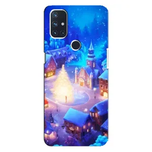 Різдвяні Чохли для OnePlus Nord N100 (VPrint) (Різдвяне місто)
