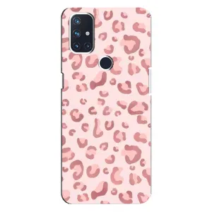Чохол з розовим принтом для OnePlus Nord N100 (Рожевий леопард)