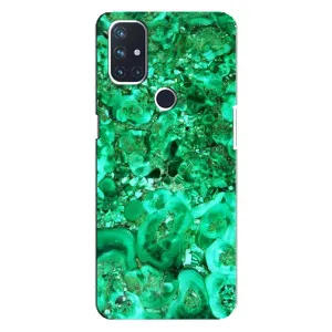 Мраморний чехол на OnePlus Nord N100 (VPrint) (Салатовий Мрамор)