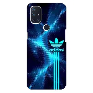 Чохли Адидас для OnePlus Nord N100 (AlphaPrint) (Синій Адідас)